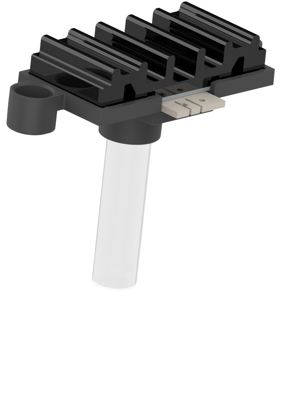 LED oven light with glass light guide rod