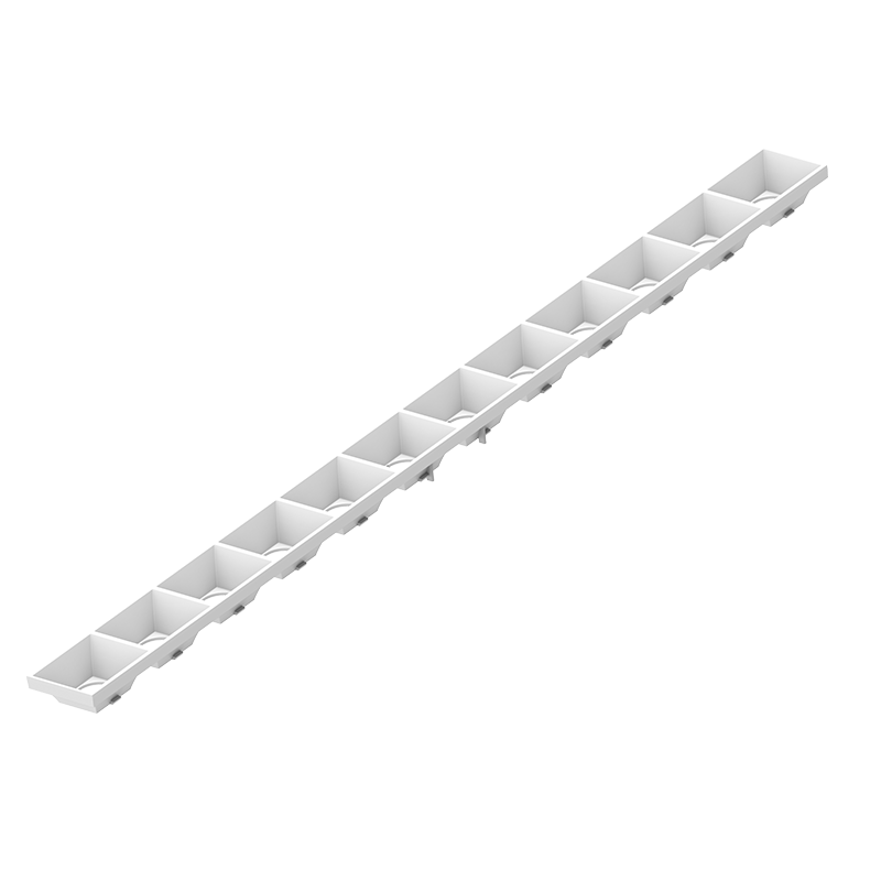 OptiLine Louvre closed frame Black & White 2 ft optics grid