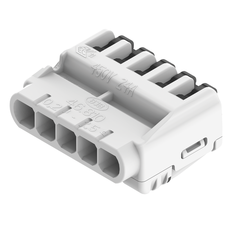 Universal wire connector, 2 numbers of connection, 1 potential, Contact opening function