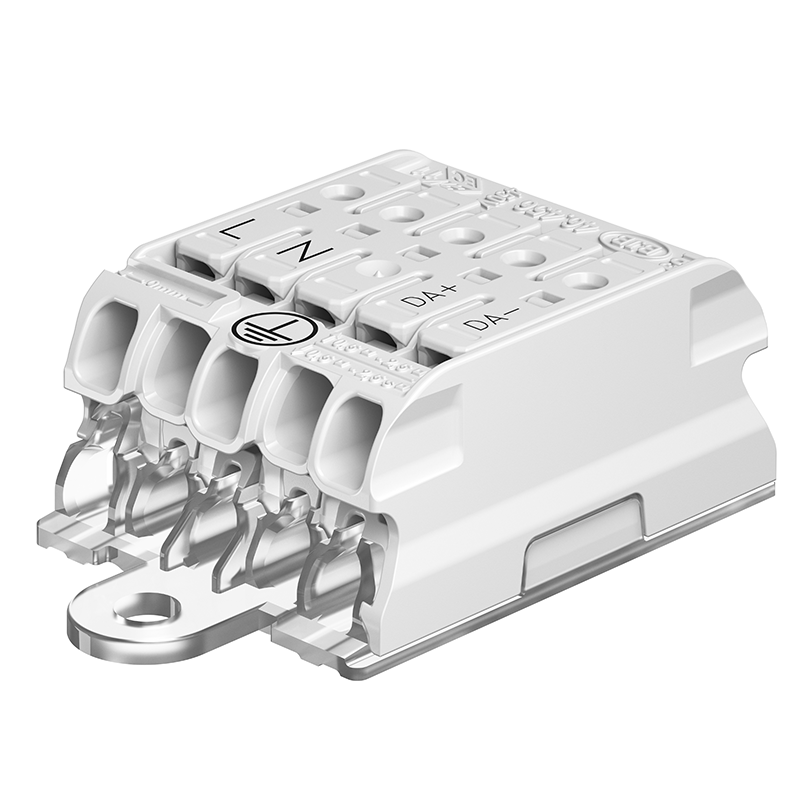 Compact Rast5 Screw Fix L-N-ES-D+-DA- ES terminal block