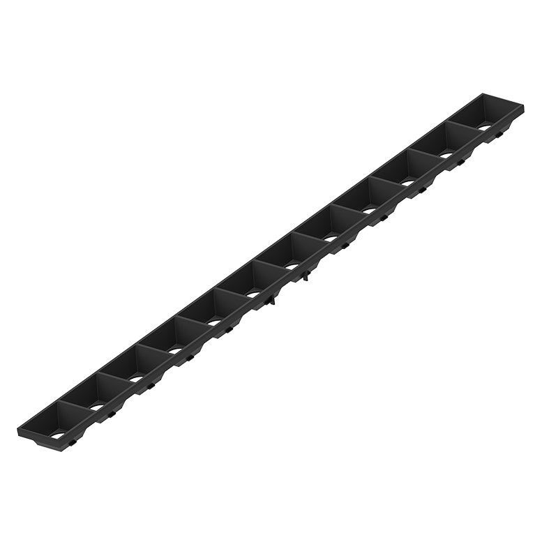 OptiLine Louvre closed frame Black & White 2 ft optics grid